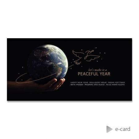 E-card vœux entreprise planète Terre 