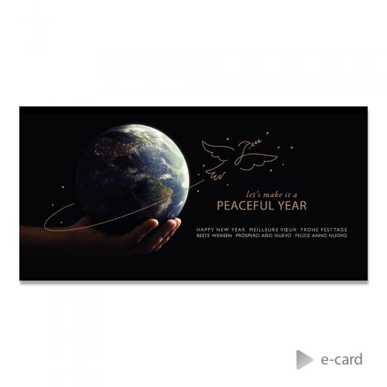 E-card vœux entreprise planète Terre 